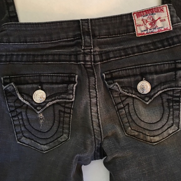 True Religion Black Julie Big T Skinny Jeans - Picture 5 of 8